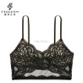 Sexy hot style soutien-gorge images de femmes sexy V cou crochet dentelle wrap sous-vêtements soutien-gorge bralette